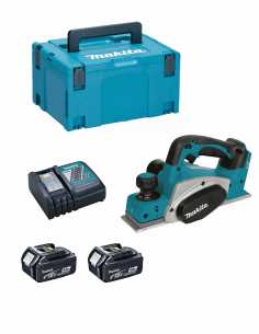 Rabot MAKITA DKP180RMJ (2 x 4,0 Ah + DC18RC + MAKPAC 3)