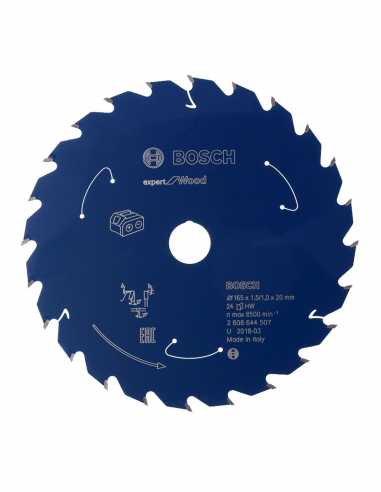 Circular Saw blade BOSCH Expert for Wood - Ø 165 x 20 mm - 24