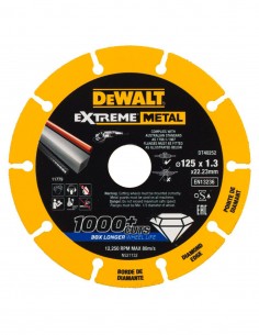 Disque de coupe diamant Extreme Metal DeWALT DT40252-QZ (Ø 125 x 22.3 mm)