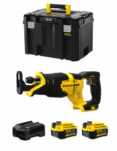 Scie Sabre STANLEY FatMax SFMCS300M2T (2 x 4,0 Ah + Chargeur + TSTAK VI)