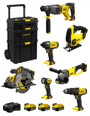 STANLEY FatMax Kit SVK701 (SFMCH900 + SFMCG400 + SFMCD711 +