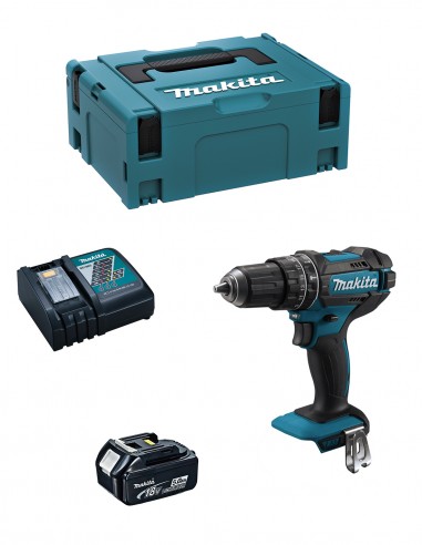 Hammer Drill MAKITA DHP482RTJ1 (1 x 5,0 Ah + DC18RC + MAKPAC 2)