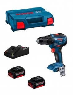 Drill Driver BOSCH GSR 18V-55 (2 x 4,0 Ah + GAL18V-40 + L-Case)