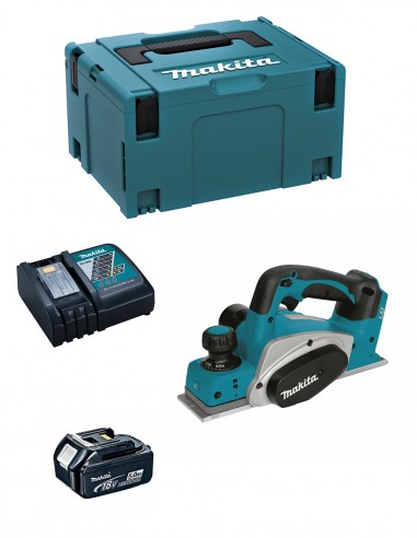 Rabot MAKITA DKP180RTJ1 (1 x 5,0 Ah + DC18RC + MAKPAC 3)