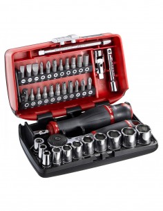 Set of bits and socket wrenches 1/4" FACOM R2NANOPB - 38 pieces