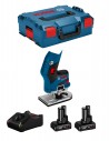 Rifilatore BOSCH GKF 12V-8 (2 x 6,0 Ah + GAL12V-40 + L-Boxx 136)