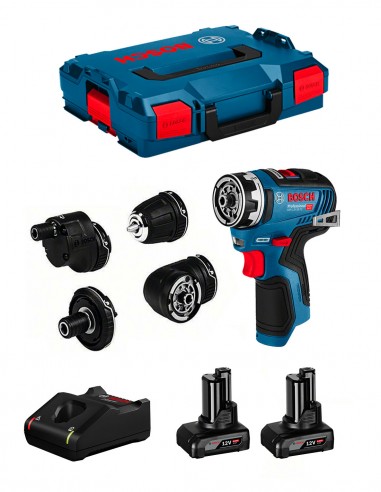 Drill Driver BOSCH GSR 12V-35 FC (2 x 6,0 Ah + GAL12V-40 +