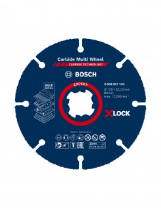 Disque de coupe BOSCH X-LOCK EXPERT Carbide Multi Wheel Ø 125 x 22,23 mm (2 608 901 193)