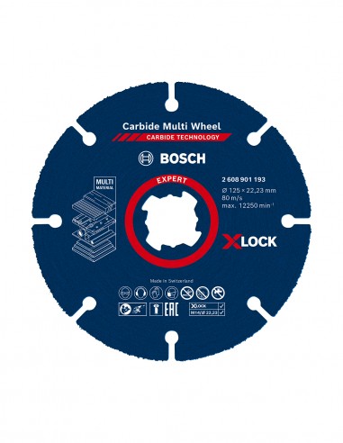 Disco da taglio BOSCH X-LOCK EXPERT Carbide Multi Wheel Ø 125 x