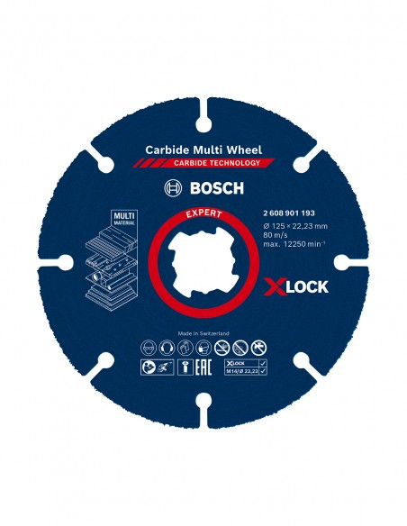 Disque de coupe BOSCH X-LOCK EXPERT Carbide Multi Wheel Ø 125 x
