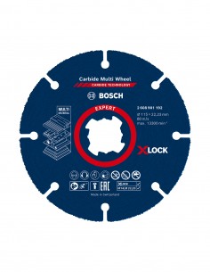 Disque de coupe BOSCH X-LOCK EXPERT Carbide Multi Wheel Ø 115 x 22,23 mm (2 608 901 192)