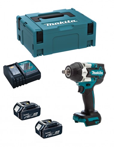 Clé à Chocs MAKITA DTW700RTJ (2 x 5,0 Ah + DC18RC + MAKPAC 2)