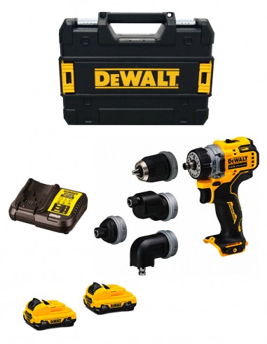 Drill Driver DeWALT DCD703L2T (2 x 3,0 Ah + DCB112 + TSTAK II)