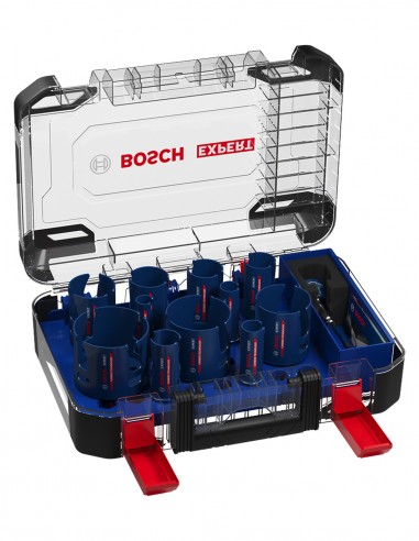 Set of hole saws BOSCH EXPERT Construction Material - 15 pieces