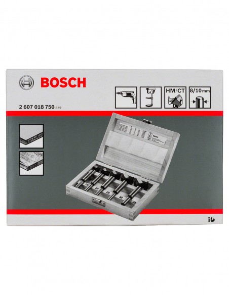 Set of 5 hinge cutting bits BOSCH (2 607 018 750)