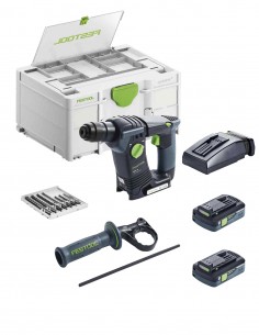 Hammer FESTOOL BHC 18 HPC 4,0 I-Plus (2 x 4,0 Ah HPC-ASI + TCL 6 + Systainer SYS3 DF M 187 + Accessories)