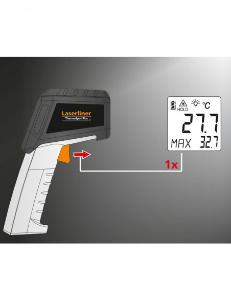 Thermomètre infrarouge LASERLINER 082.042A - ThermoSpot Plus