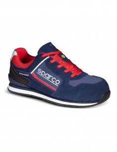 Chaussures de sécurité SPARCO GYMKHANA TACOMA ESD S3 SRC HRO (bleu marine/rouge)