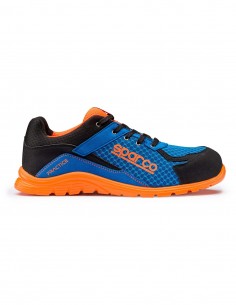 Safety shoes SPARCO PRACTICE NIKI ESD S1P SRC (light blue/orange)