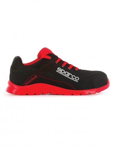 Safety shoes SPARCO PRACTICE JACQUES ESD S1P SRC (black/red)