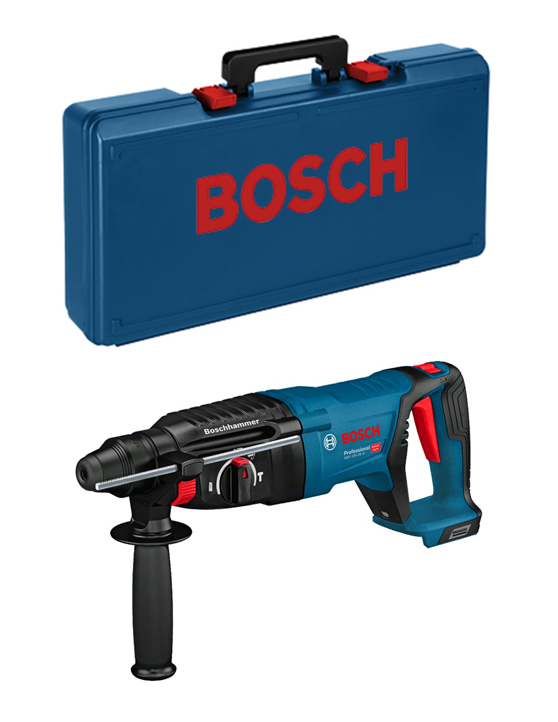 Martello Perforatore BOSCH GBH 18V-26 D (Solo corpo + Valigetta)