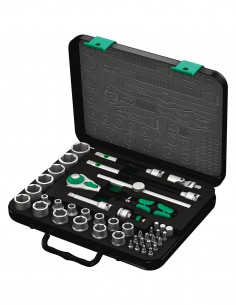 Set of socket wrenches and screwdriver bits 3/8" WERA 8100 SB 2 Zyklop 3/8" (43 pieces)
