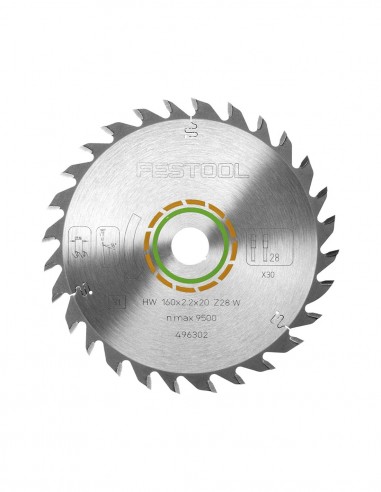 Plunge-cut saw blade WOOD UNIVERSAL FESTOOL 496302 (Ø 160 mm)