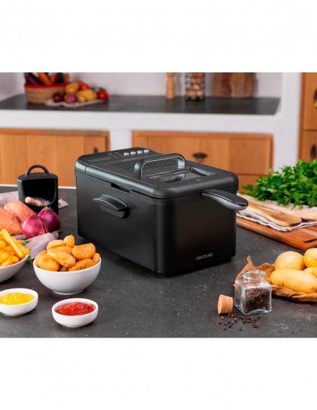 Fritteuse CECOTEC Cleanfry Luxury 3000 Black (2400 W - 3.2 L)