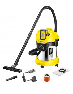 Wet and dry vacuum cleaner KÄRCHER WD 3 PREMIUM (1 x 2,5 Ah + charger)