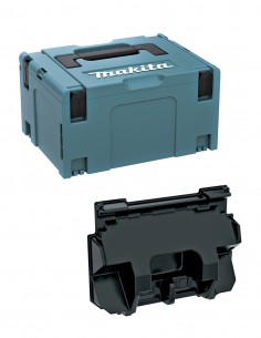 Koffer MAKITA MAKPAC 3 + Tiefziehteil Power Set DC18RD - 4 batterien (839205-3)