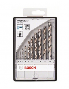 Set de 10 Brocas HSS-G Robust Line BOSCH (2 607 010 535)